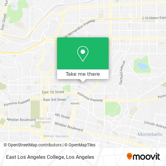 East Los Angeles College map