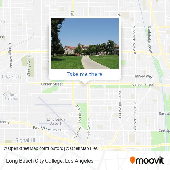 Mapa de Long Beach City College