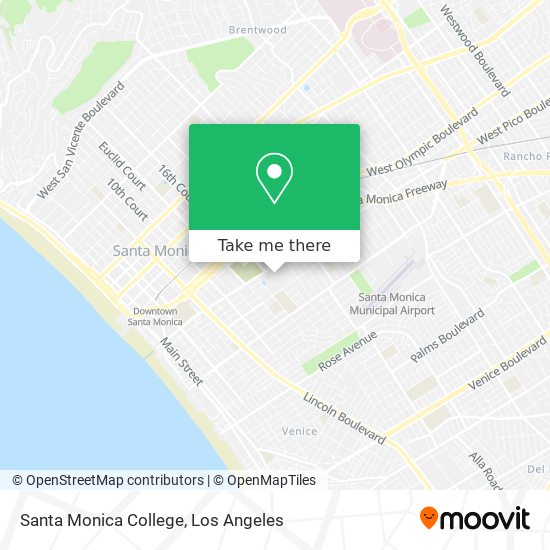 Santa Monica College map