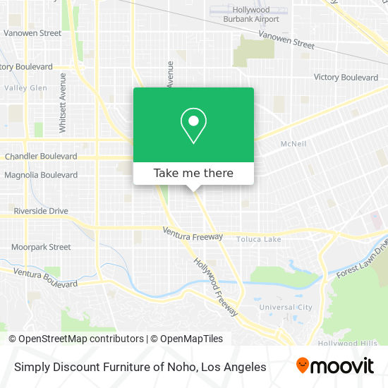 Simply Discount Furniture of Noho map