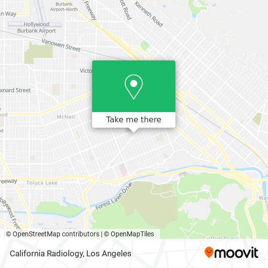 California Radiology map