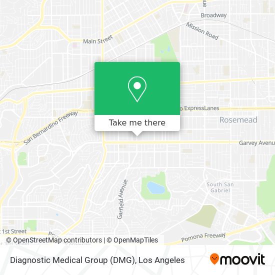 Diagnostic Medical Group (DMG) map