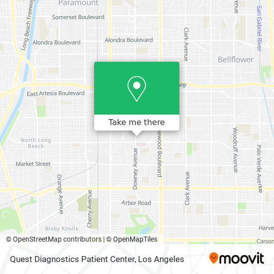 Mapa de Quest Diagnostics Patient Center