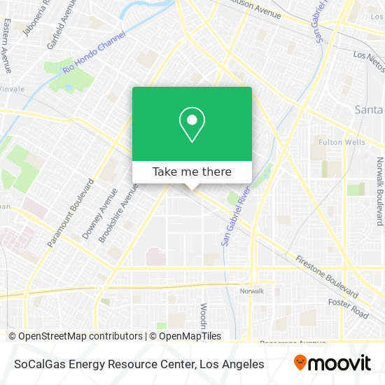 SoCalGas Energy Resource Center map