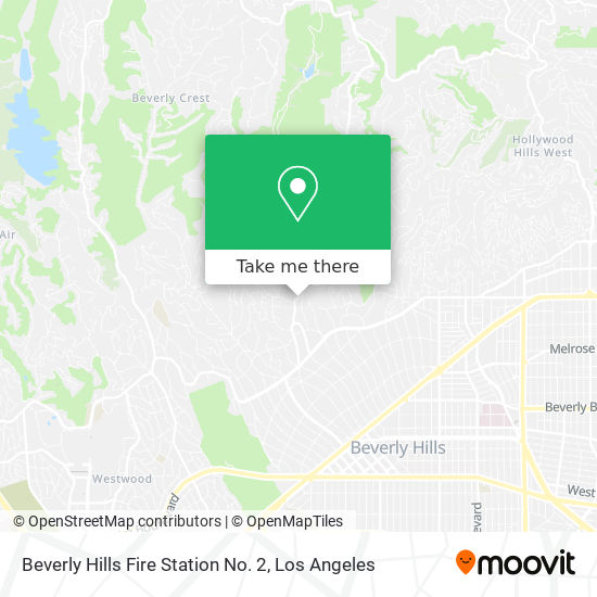 Beverly Hills Fire Station No. 2 map