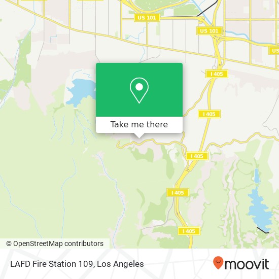 LAFD Fire Station 109 map