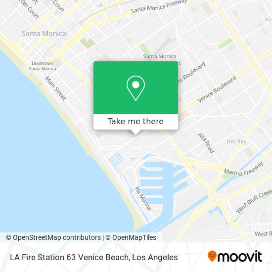 LA Fire Station 63 Venice Beach map
