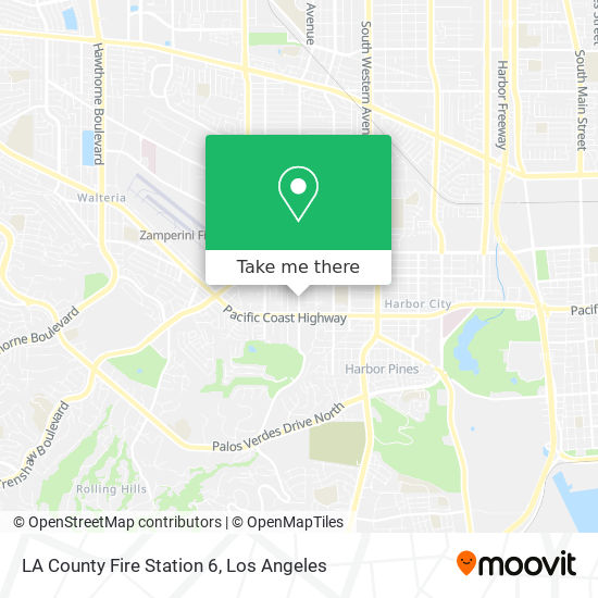 LA County Fire Station 6 map