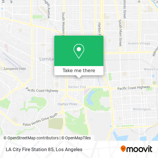 LA City Fire Station 85 map