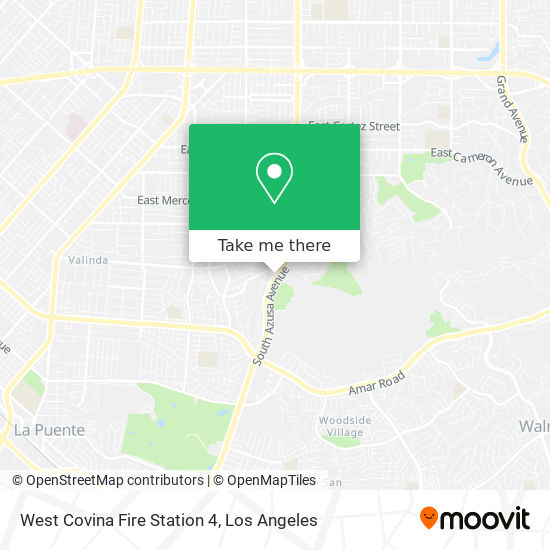 West Covina Fire Station 4 map