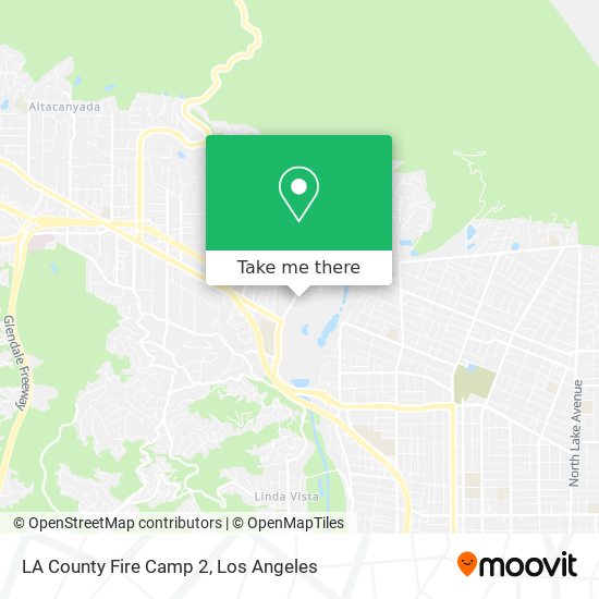 LA County Fire Camp 2 map