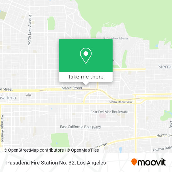 Pasadena Fire Station No. 32 map