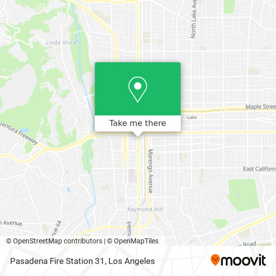 Pasadena Fire Station 31 map