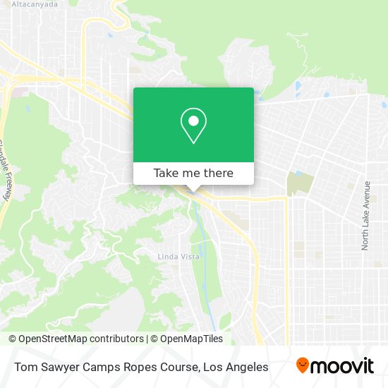 Mapa de Tom Sawyer Camps Ropes Course