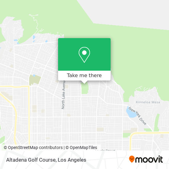 Altadena Golf Course map