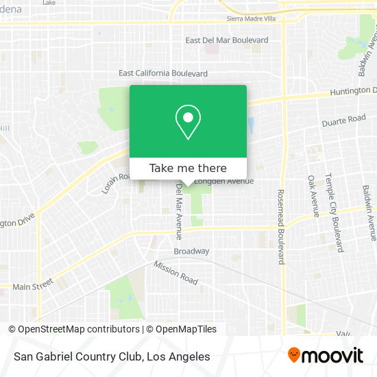 San Gabriel Country Club map