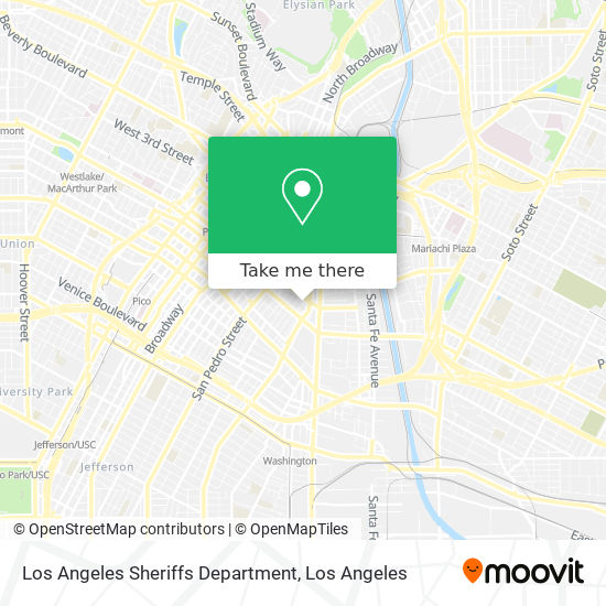 Los Angeles Sheriffs Department map