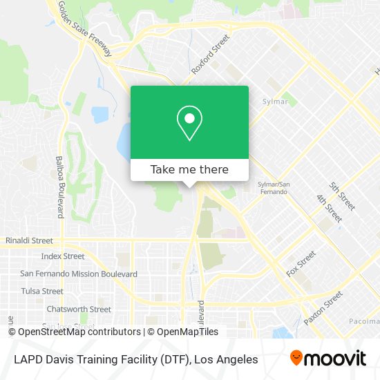 Mapa de LAPD Davis Training Facility (DTF)