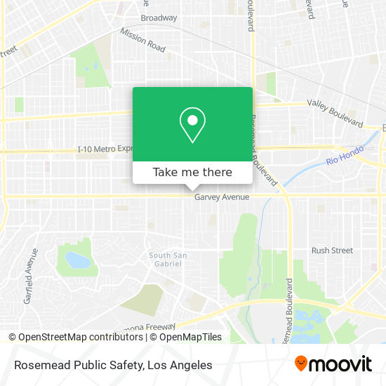 Rosemead Public Safety map