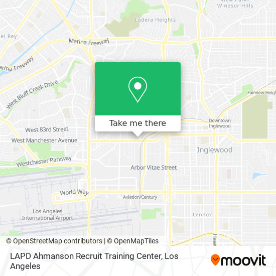 LAPD Ahmanson Recruit Training Center map