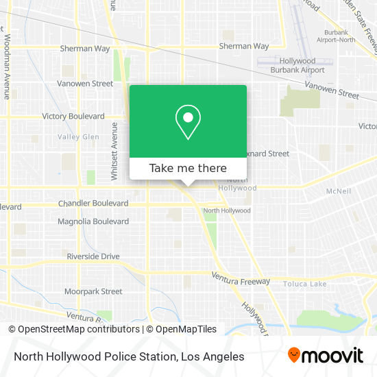 North Hollywood Police Station map