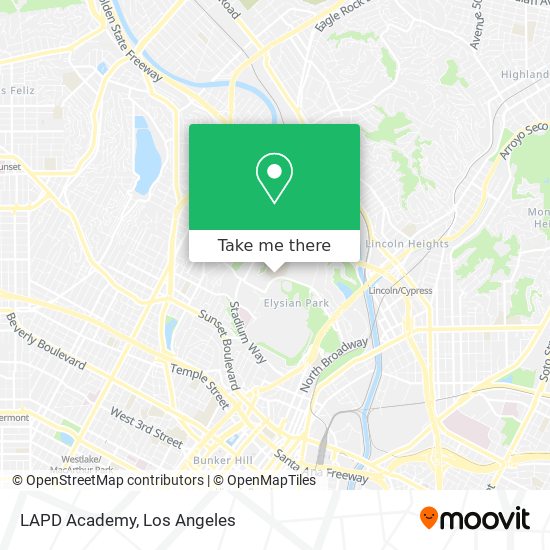 LAPD Academy map