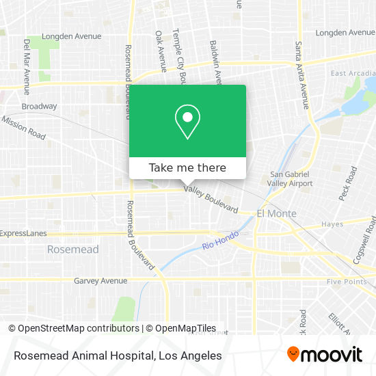 Rosemead Animal Hospital map