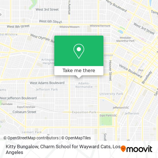 Kitty Bungalow, Charm School for Wayward Cats map