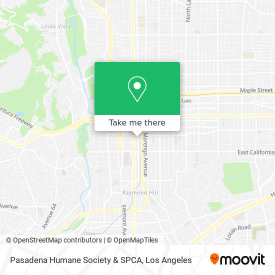 Mapa de Pasadena Humane Society & SPCA