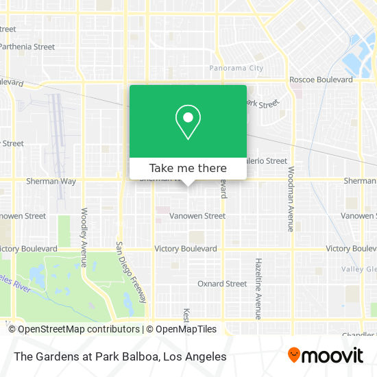 The Gardens at Park Balboa map