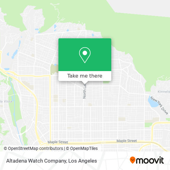 Mapa de Altadena Watch Company