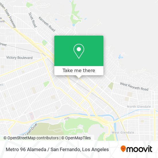 Metro 96 Alameda / San Fernando map