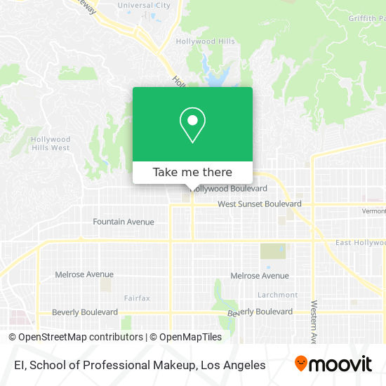 EI, School of Professional Makeup map