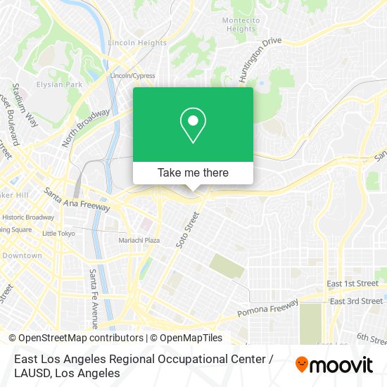 Mapa de East Los Angeles Regional Occupational Center / LAUSD