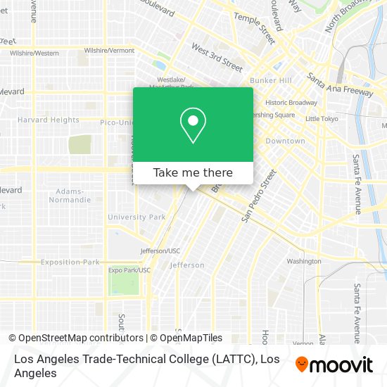 Los Angeles Trade-Technical College (LATTC) map