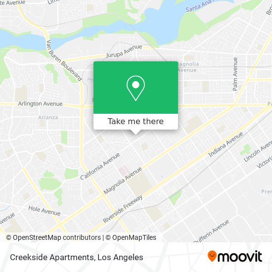 Mapa de Creekside Apartments