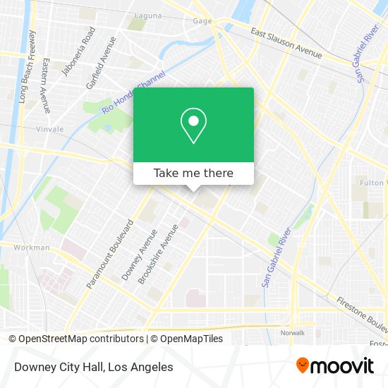 Mapa de Downey City Hall