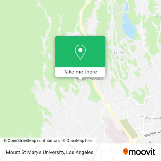 Mount St Mary S University Map How To Get To Mount St Mary's University In Brentwood, La By Bus Or Light  Rail?