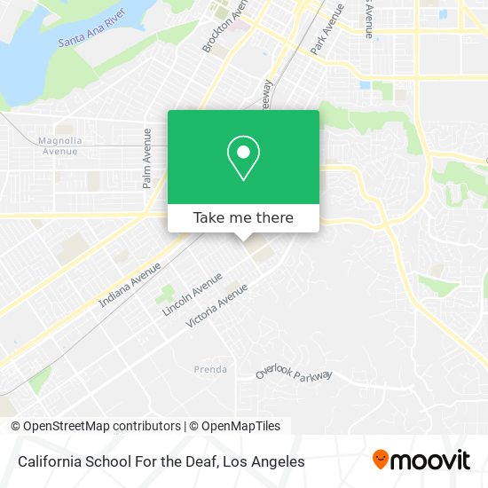 Mapa de California School For the Deaf