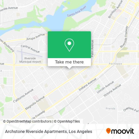 Mapa de Archstone Riverside Apartments