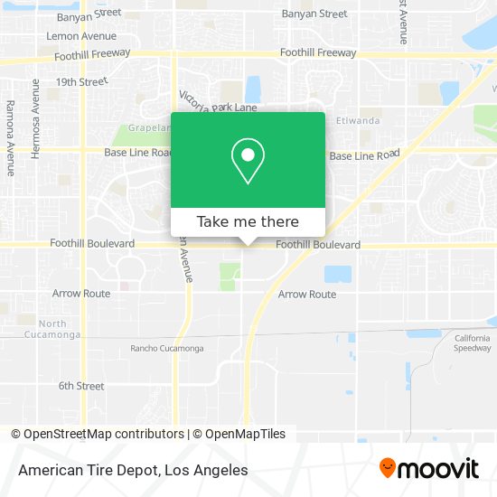 Mapa de American Tire Depot