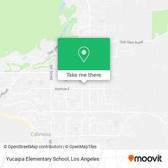 Mapa de Yucaipa Elementary School