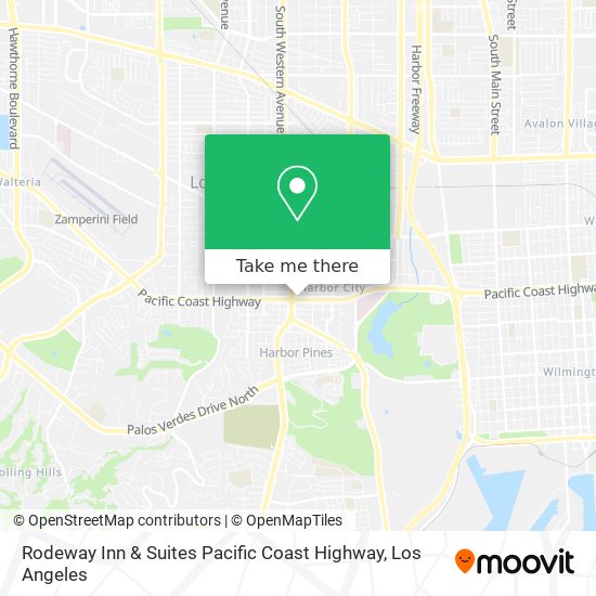 Rodeway Inn & Suites Pacific Coast Highway map