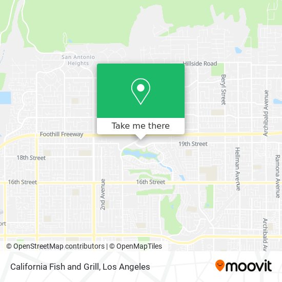 Mapa de California Fish and Grill