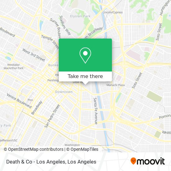 Death & Co - Los Angeles map