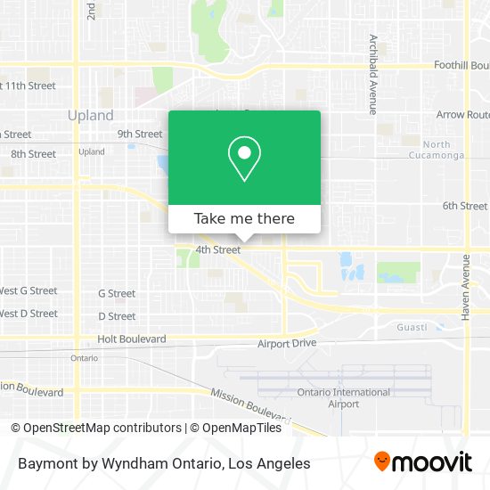 Baymont by Wyndham Ontario map