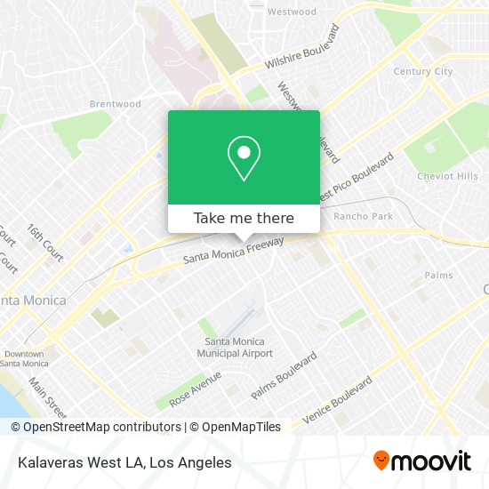 Kalaveras West LA map