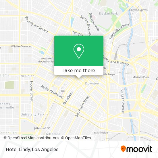 Hotel Lindy map