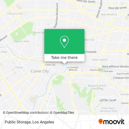 Public Storage map