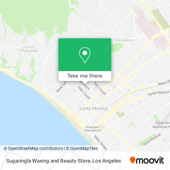 Mapa de Sugaringla Waxing and Beauty Store